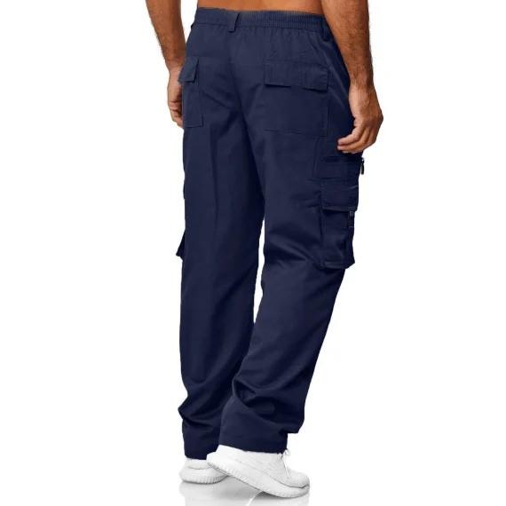 Baggy Cargo Pants with Solid Color Pockets 3 | PricZone