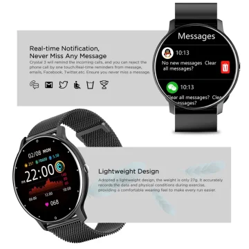 Lige 2024 smartwatch ladies full touch screen 2