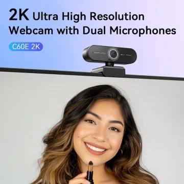 2K Streaming Webcam 1440P Full HD USB with Microphone 2