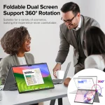 UPERFECT Dual Screen 185 Inch Folding Portable Monitor 5 | PricZone