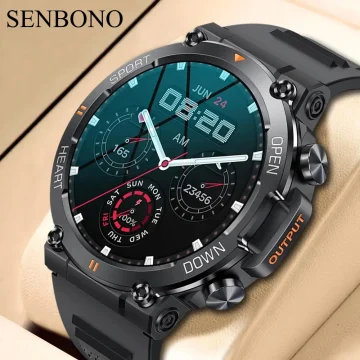 SENBONO Mens Smart Watch with Bluetooth Calling 1