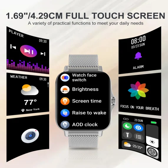 Smart Watch with Touch Screen Calls Fitness 5 | PricZone