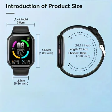 Smart Watch with Voice Assistant & Message Alerts 2