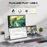 UPERFECT Dual Screen 185 Inch Folding Portable Monitor 3 | PricZone