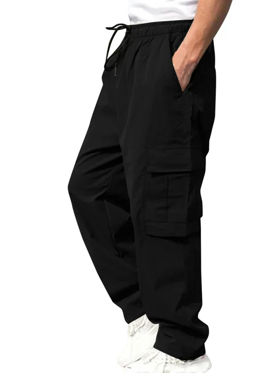 Loose Cargo Pants with Drawstring Waist 4 | PricZone