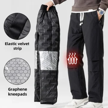 Winter Puffer Duck Down Pants Waterproof 1