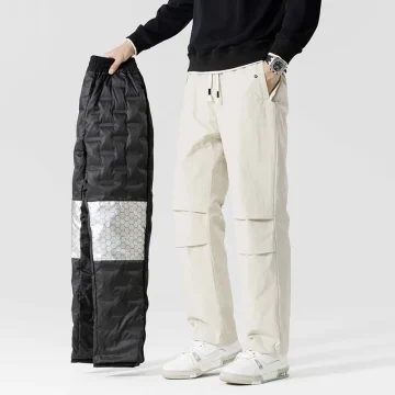 Winter Puffer Duck Down Pants Waterproof 2