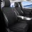 Black Leather Car Seat Covers for Cars SUVs & Trucks