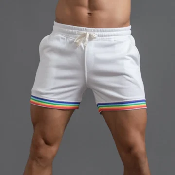 Polyester Rainbow Shorts with Pockets 2