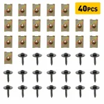 40 PCS Car Fastener Clip Kit for Bumper and Fender 3 | PricZone