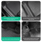 LUCKEASY Tesla Model Y Floor Mats TPE Waterproof 4 | PricZone