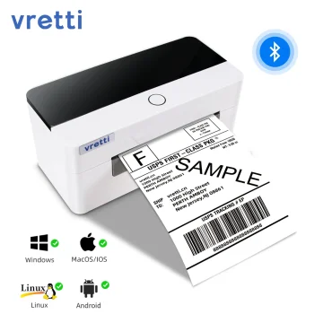 Vretti Bluetooth Wireless Thermal Label Printer 4x6 1 | PricZone