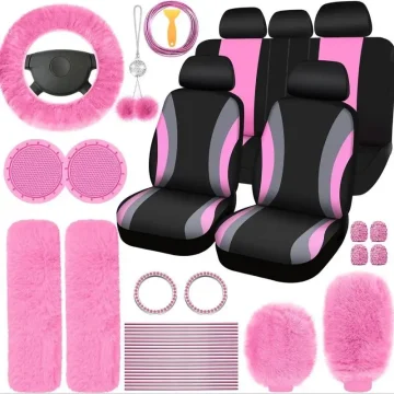 Universal Plush Steering Wheel Cover Kit 2