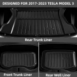 Custom Fit Floor Mats for Tesla Model 3 2017 2023 4 | PricZone