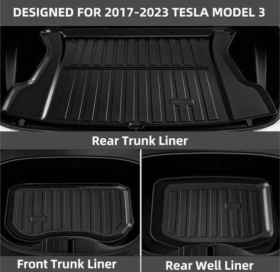 Custom Fit Floor Mats for Tesla Model 3 2017 2023 4 | PricZone