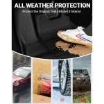 Tesla Model 3 Highland Floor Mats All Weather Anti Slip 6 | PricZone