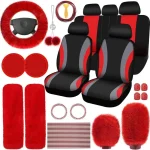 Universal Plush Steering Wheel Cover Kit 4 | PricZone