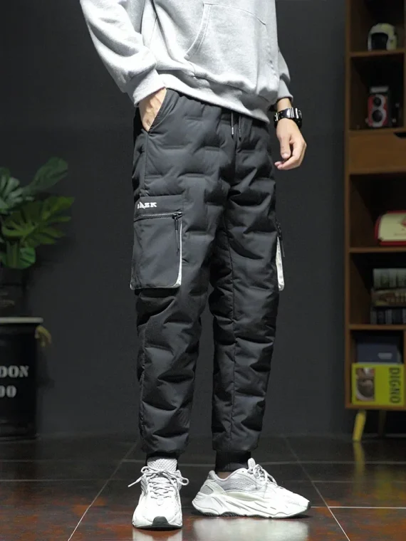 White Duck Down Winter Jogger Pants 2 | PricZone