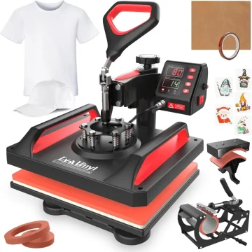 Lya Vinyl 5 in 1 Heat Press Machine 12x15 Inch Combo 1 | PricZone