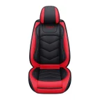 Front Car Seat Cover PU Leather Full Surround Cushion Protector 4 | PricZone