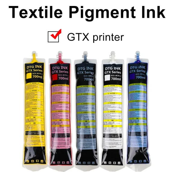 700ml DTG Textile White Ink Bag with Chip for Brother GTX Printers 3 | PricZone