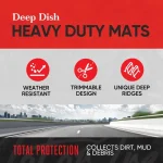 Heavy Duty Weather Rubber Floor Mats for Cars SUVs Trucks 3 | PricZone