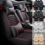 Jeep 5 Seat PU Leather Car Seat Covers Full Set 1 | PricZone