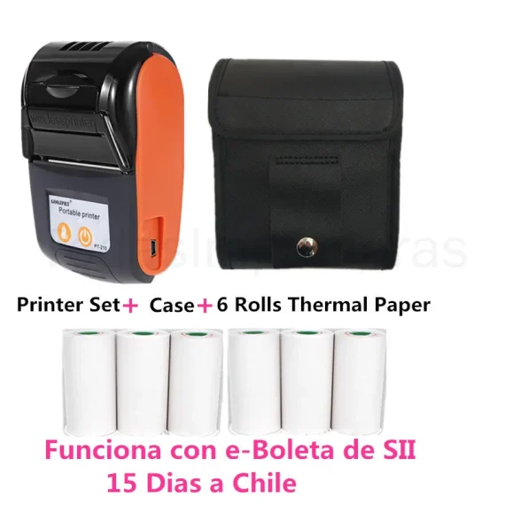 Portable Wireless Mini Thermal Printer 58mm Receipt Maker 4 | PricZone