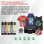 700ml DTG Textile White Ink Bag with Chip for Brother GTX Printers 2 | PricZone