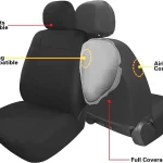 Auto 3 Row Car Seat Covers for SUV VAN Truck Black 2 | PricZone