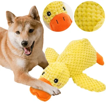 Dog Calming Plush Duck Toy with Quacking Sound 2