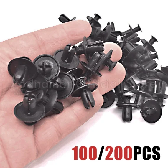 100pcs 200pcs 8mm Auto Fastener Clips Car Bumper Rivets 1 | PricZone