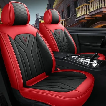 Universal Leather Car Seat Covers 5-Seat Protector 2