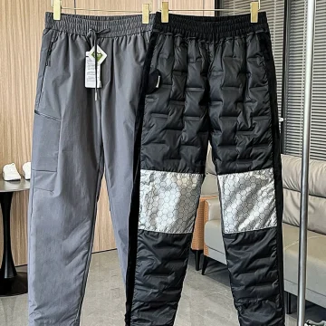 Winter Down Pants 90% White Duck Thermal Trousers 2