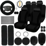 Universal Plush Steering Wheel Cover Kit 6 | PricZone