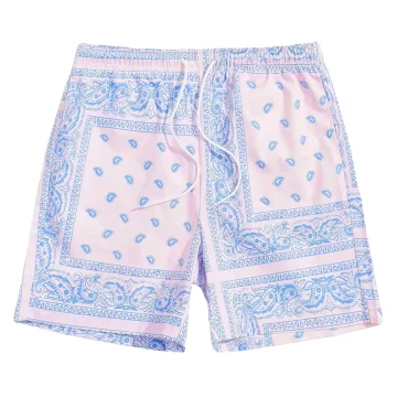 Boho Paisley Beach Shorts with Drawstring Waist 2