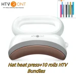 HTVRONT Hat Heat Press Machine with 10 Rolls HTV Vinyl 1 | PricZone