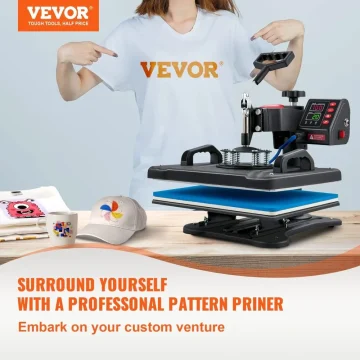 VEVOR 12x15 Inch Heat Press Machine 5-in-1 Combo Printer 2