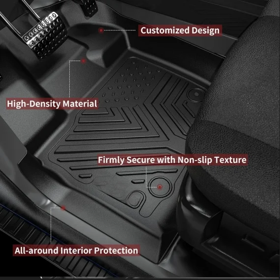 All Weather Floor Mats for Honda Pilot 78 Passenger 4 | PricZone