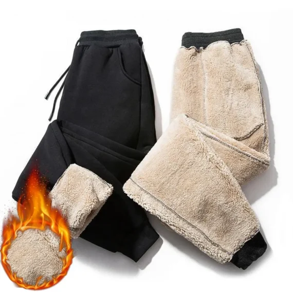 Winter Lambswool Joggers Warm Waterproof Sweatpants 1 | PricZone