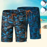 Quick Dry Plus Size Camouflage Beach Shorts for Men 2 | PricZone