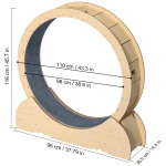 Natural Wood Cat Exercise Wheel Silent Runner 2 | PricZone