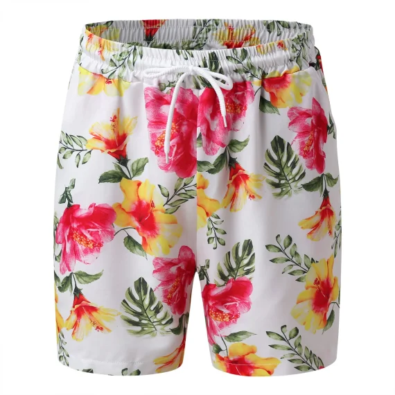 Wide Printed Casual Beach Shorts with Pockets 3 | PricZone