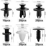 Car Clips 100pcs Fastener Kit with Rivets and Retainers 6 | PricZone