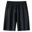 Long Swim Trunks Solid Color Workout Shorts