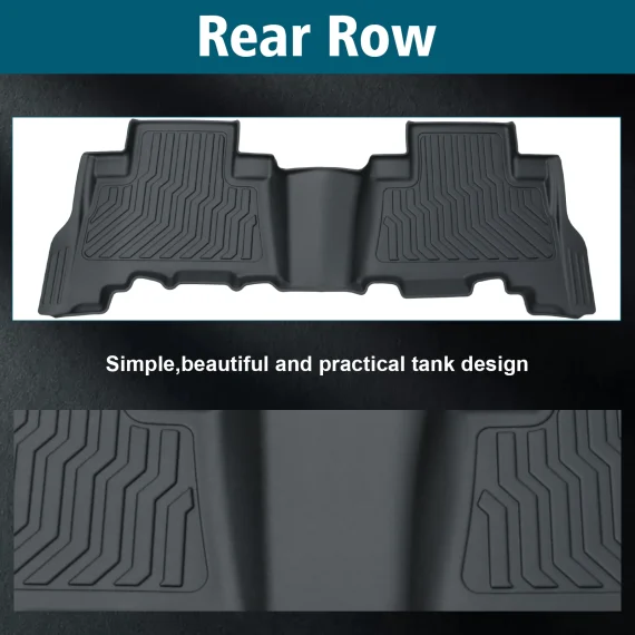 TPE Rubber Floor Mats for Toyota Tacoma Double Cab 5 | PricZone