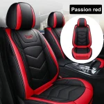 Front Car Seat Cover PU Leather Full Surround Cushion Protector 1 | PricZone