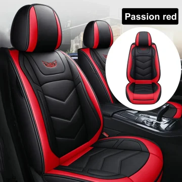 Front Car Seat Cover PU Leather Full Surround Cushion Protector 1