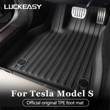 LUCKEASY Tesla Model S Floor Mats TPE Waterproof 1 | PricZone