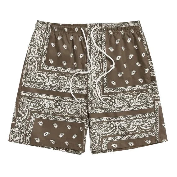 Boho Paisley Beach Shorts with Drawstring Waist 5 | PricZone